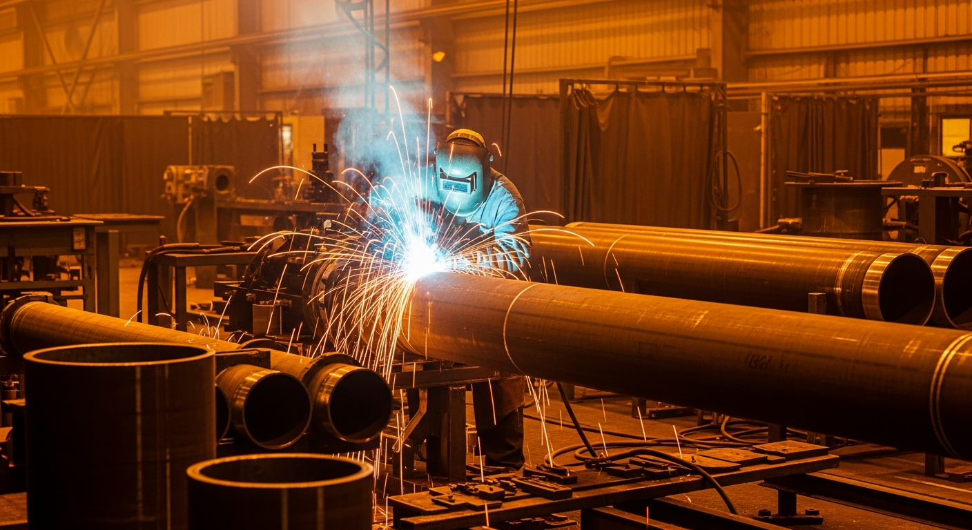 Industrial Pipe Fabrication and Welding Workshop