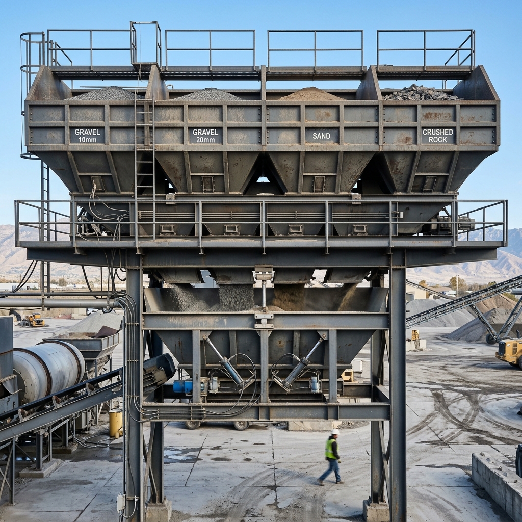 Aggregate Batching Bin & Weigh Hopper